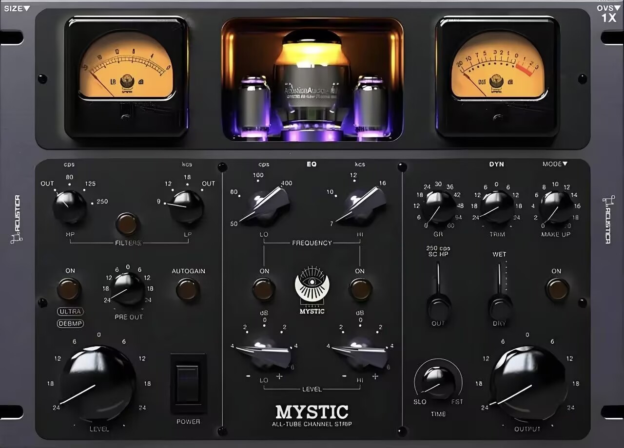 比硬件还强的软件话放通道条：Acustica Audio Mystic宿主机架VST插件-绘声音频，回声嘹亮！